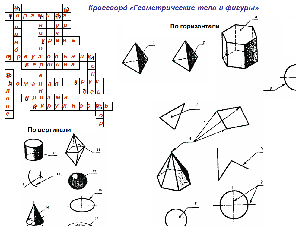 Геометрическая фигура 7 букв. Кроссворд по черчению с ответами. Кроссворд потгеометричечким фигурам. Головоломки по черчению. Кроссворд геометрические фигуры с ответами.