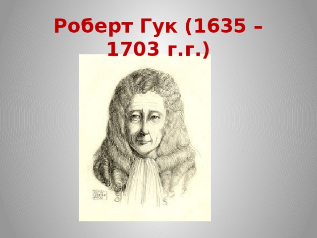 Роберт Гук (1635 – 1703 г.г.)