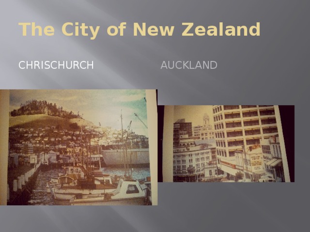 The City of New Zealand Chrischurch Auckland