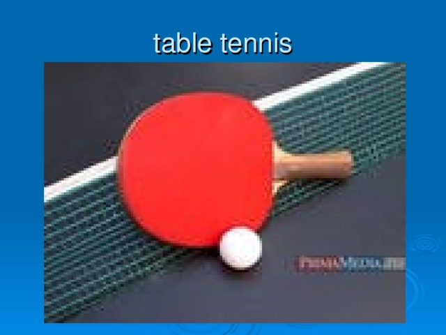 table tennis