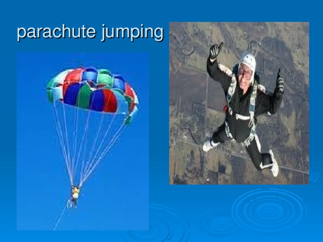 parachute jumping