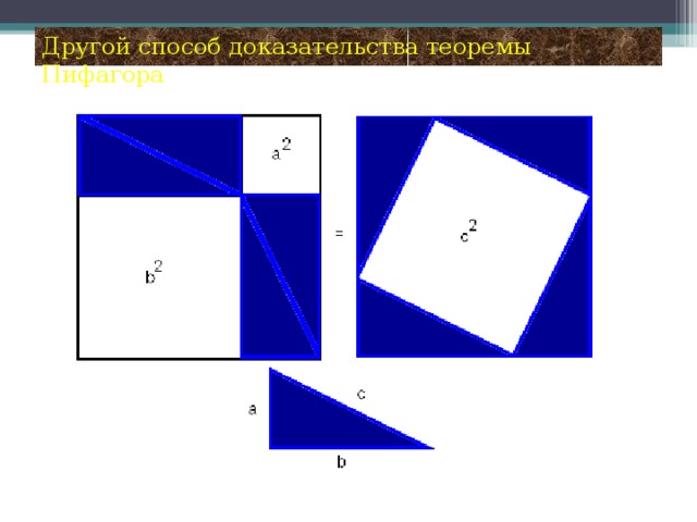 Другой способ доказательства теоремы Пифагора