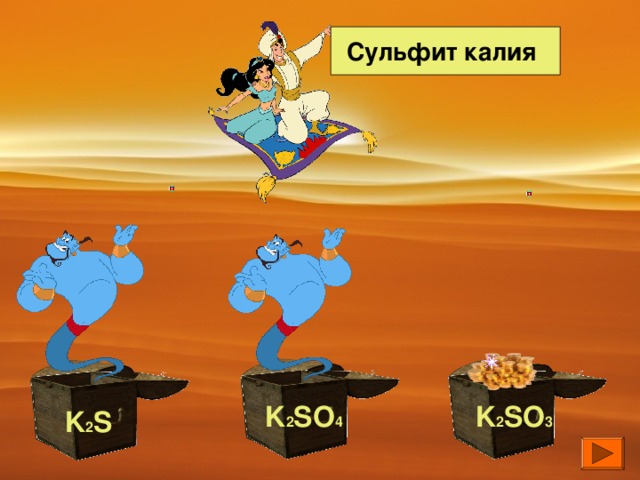 Сульфит калия K 2 SO 4 K 2 SO 3 K 2 S