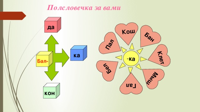 Кош - ка  Бан Пал  Бел Гал  Мыш  Клет Полсловечка за вами да ка Бал- кон