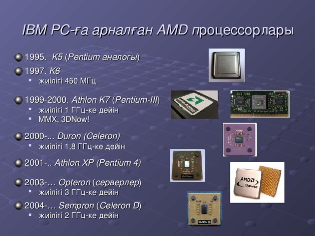 IBM PC-ға арналған AMD п роцессорлары
