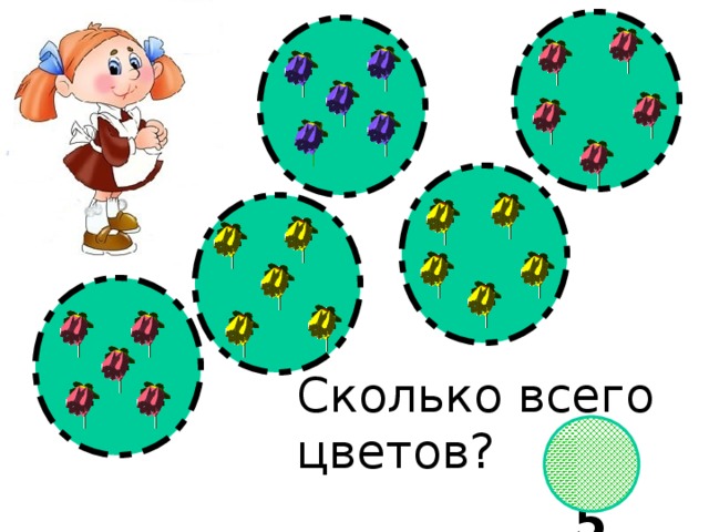 Сколько всего цветов? 25