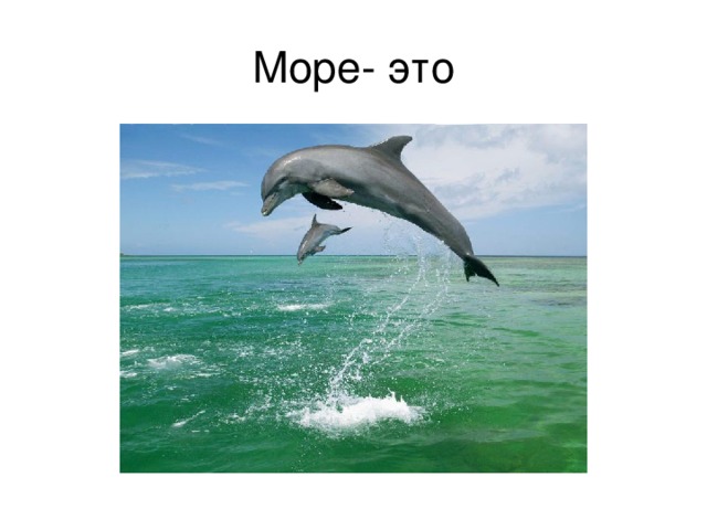 Море- это