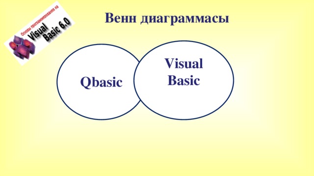 Венн диаграммасы Visual Basic Qbasic