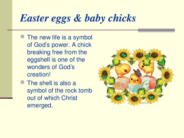 Easter eggs & baby chicks
