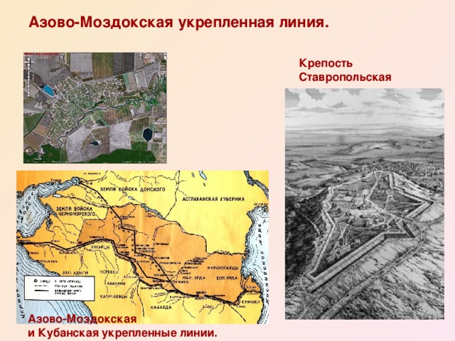 Азово-Моздокская укрепленная линия. Крепость Ставропольская Азово-Моздокская и Кубанская укрепленные линии.