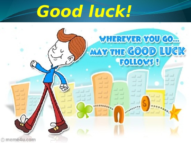 Good luck!