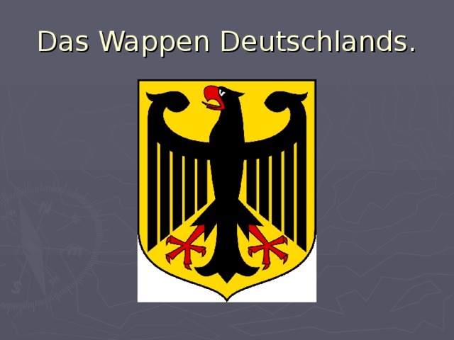 Das Wappen Deutschlands.