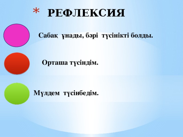 РЕФЛЕКСИЯ