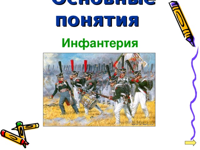 Основные понятия  Инфантерия