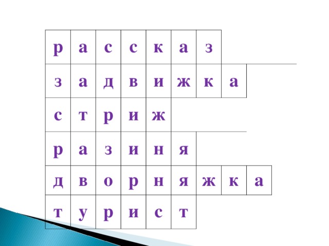 р а з с с а с р д т д р а к в в и з а т и ж о з у и ж     н р к р н я и а   с я   ж т к       а    