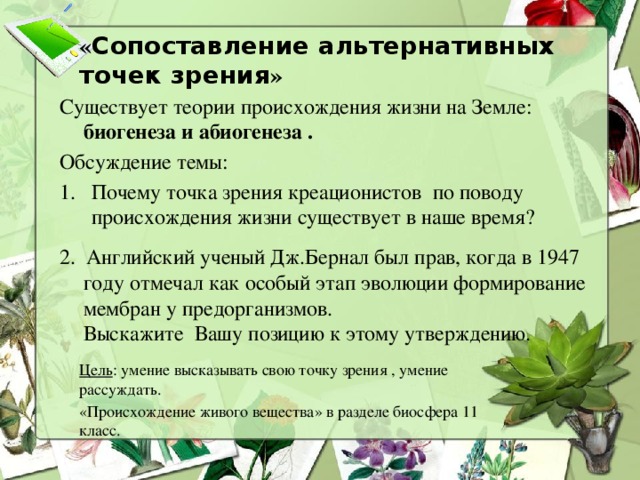 Альтернативная точка зрения