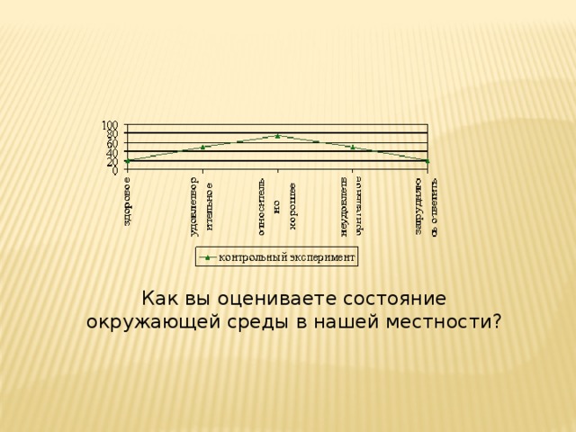 Как вы оцениваете состояние окружающей среды в нашей местности?