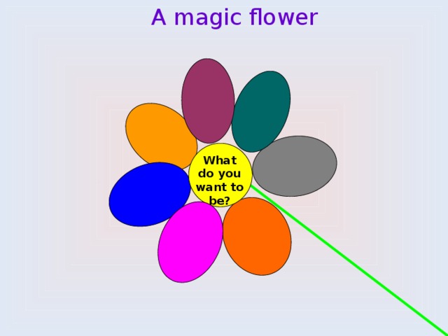 A magic flower What do you want to be?