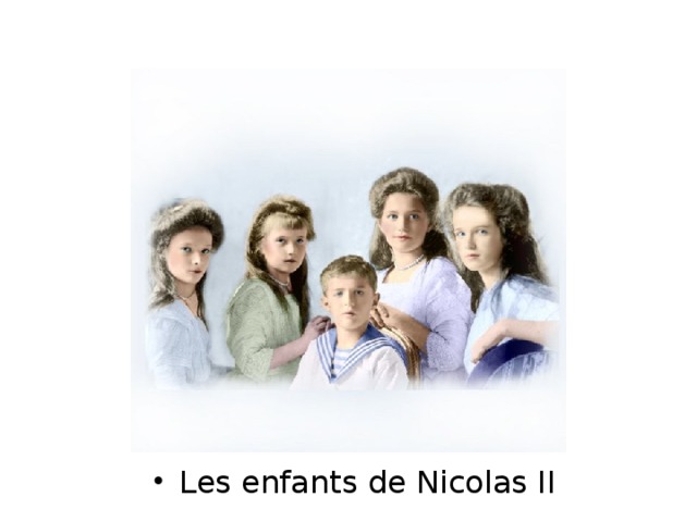 Les enfants de Nicolas II