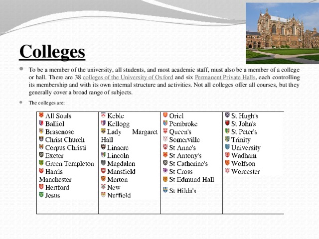 Colleges