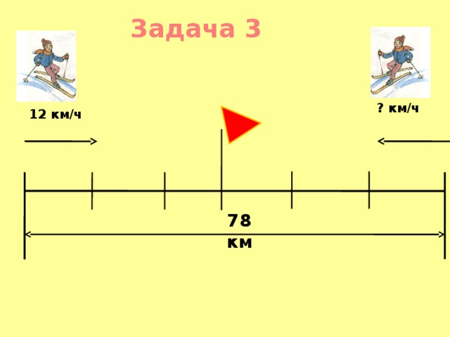 Задача 3 ? км/ч 12 км/ч 78 км