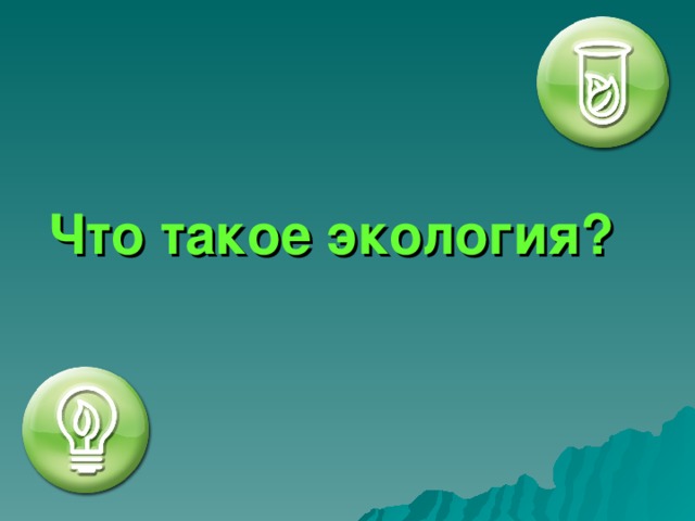 Что такое экология?