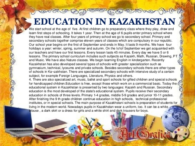 EDUCATION IN KAZAKHSTAN
