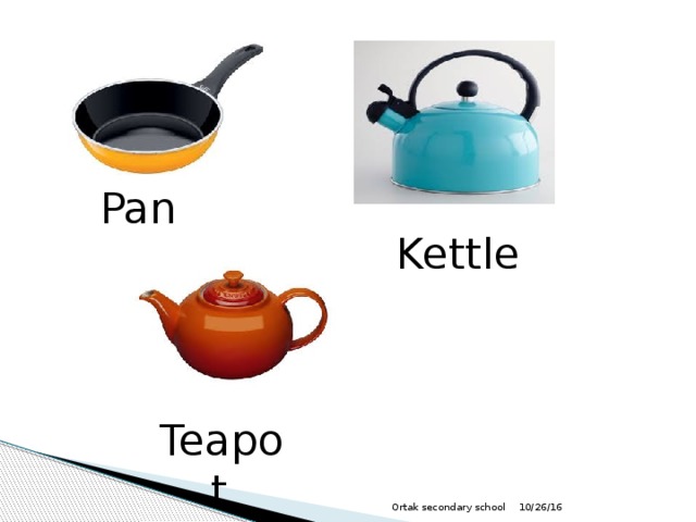 Pan Kettle Teapot  10/26/16 Ortak secondary school