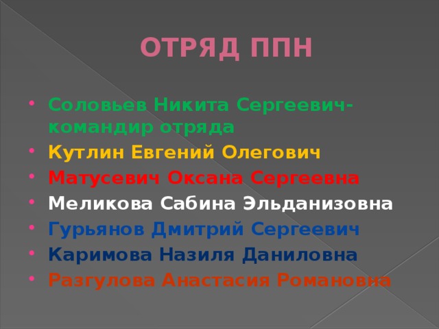 ОТРЯД ППН