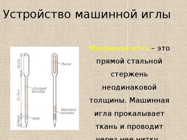 Создание иглы. Устройство машинной иглы. Устройство швейной иглы. Строение машинной иглы. Устройство и установка машинной иглы.