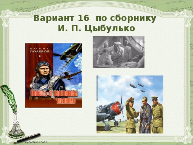 Вариант 16 по сборнику   И. П. Цыбулько