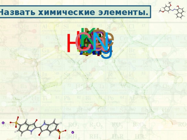 Назвать химические элементы. K Ne B C P C O Ar L i Ca N B O Na Be F Ca S He N Mg Si Al Ar H