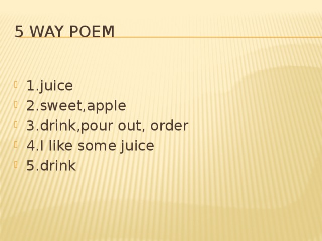 5 way poem