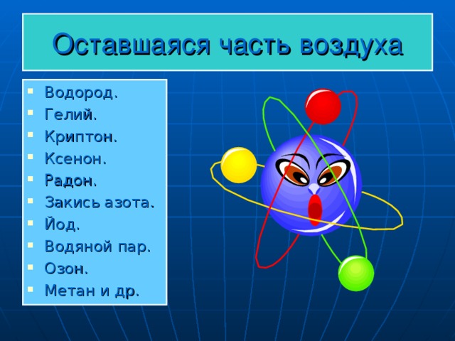 Оставшаяся часть воздуха