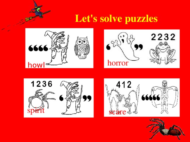 Let's solve puzzles horror howl spirit   scare  