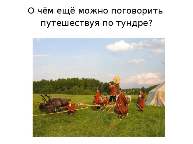 О чём ещё можно поговорить путешествуя по тундре?