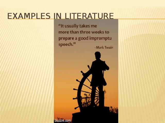 Examples in Literature