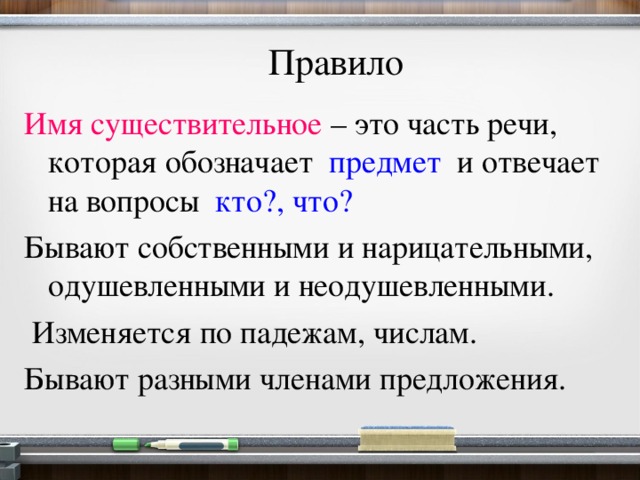 Что такое существительное 3 класс русский язык. Определение существительного как части речи 5 класс. Правило о существительном 3 класс. Имена существительные правило 2 класс. Имя существительное правило 6 класс.