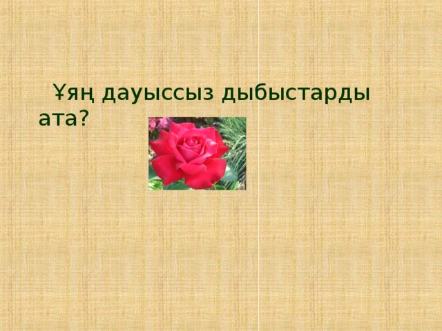 Ұяң дауыссыз дыбыстарды ата?