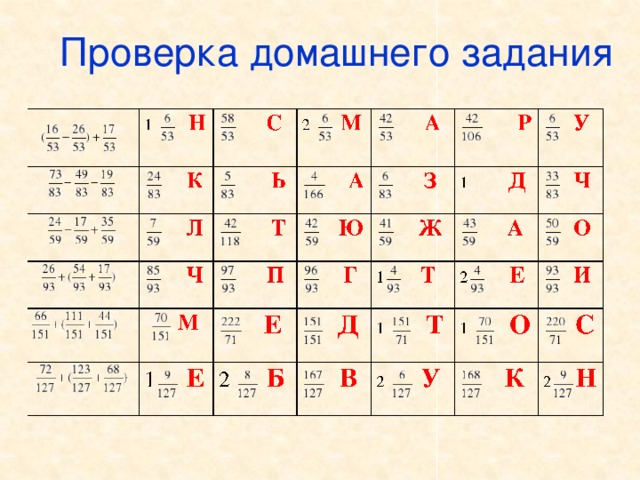 Проверка домашнего задания