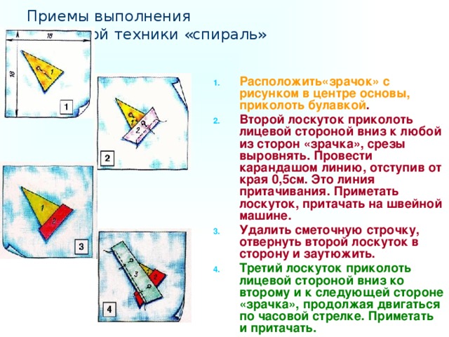 Технологическая карта изготовления прихватки в лоскутной технике 5 класс