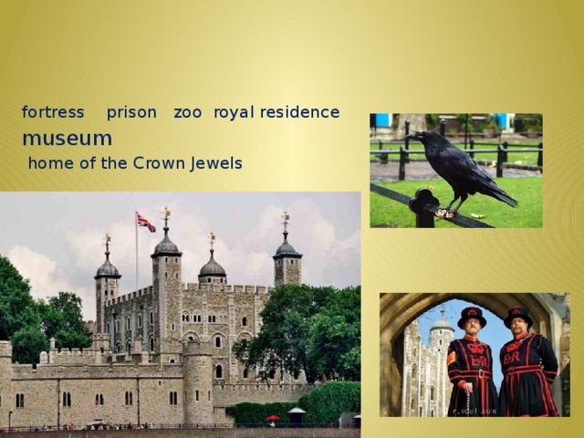 TOWER OF LONDON fortress prison zoo royal residence museum    home of the Crown Jewels
