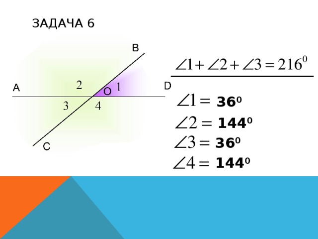 ЗАДАЧА 6 36 0 144 0 36 0 144 0