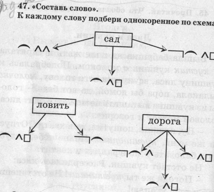 Корень слова безразличный. Составить слова по схеме. Схема слова каждым. Схема слова язык. Составить по два слова к схемам.