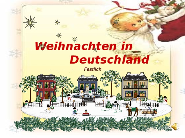 Weihnachten in  Deutschland Festlich