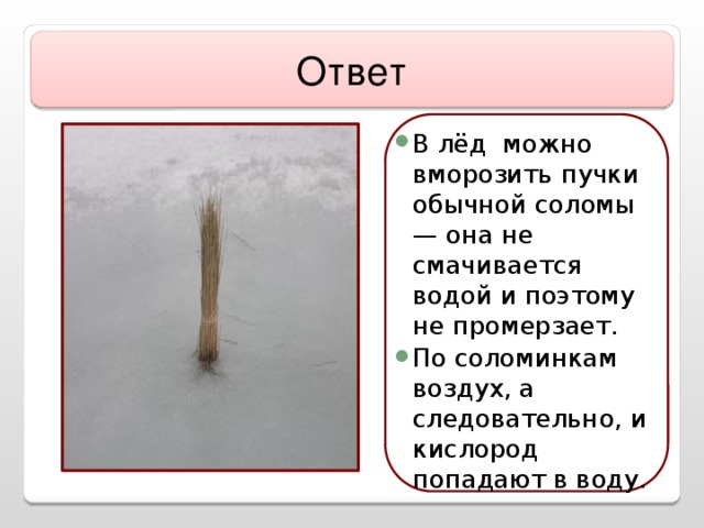 Ответ