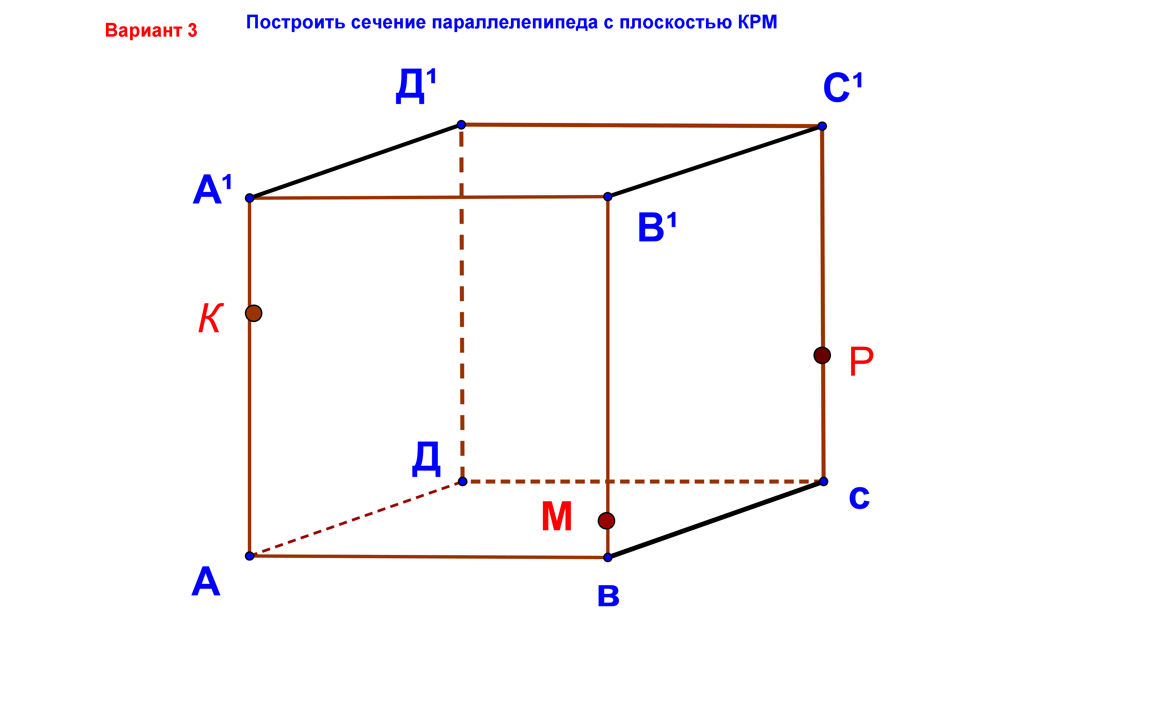 1 прямоугольный параллелепипед