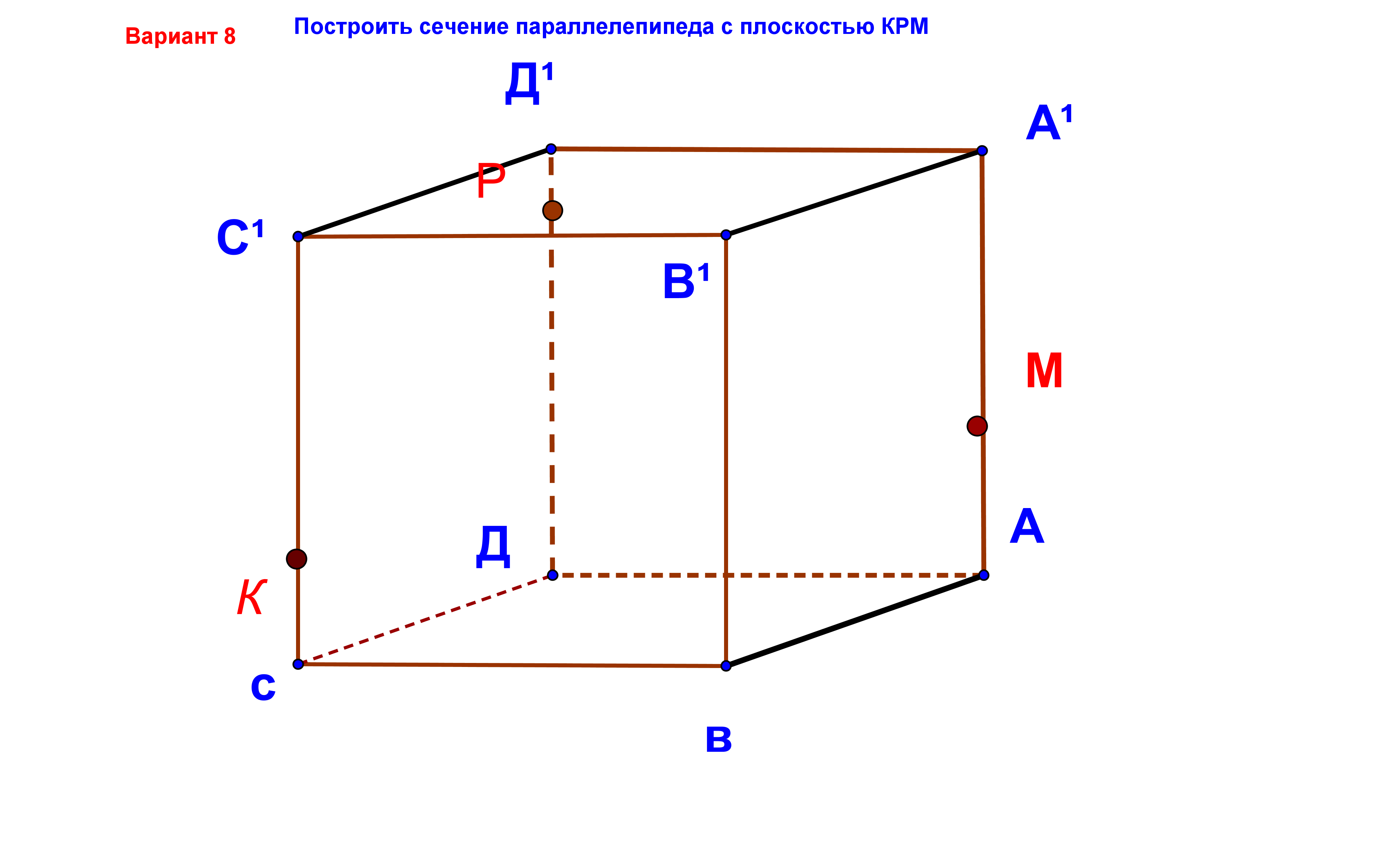 Контрольная по теме прямоугольный параллелепипед