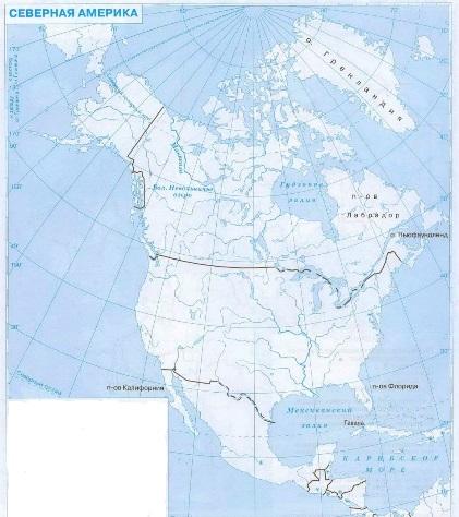 Контурная карта государства северной америки - 93 фото