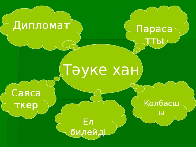 Дипломат Парасатты Тәуке хан Саясаткер Қолбасшы Ел билейді